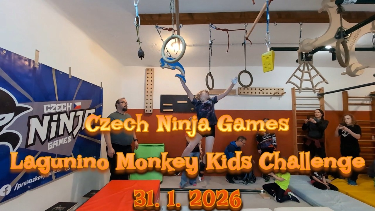 Czech ninja games - Lagunino Monkey Kids Challenge, kategorie 5-7 let