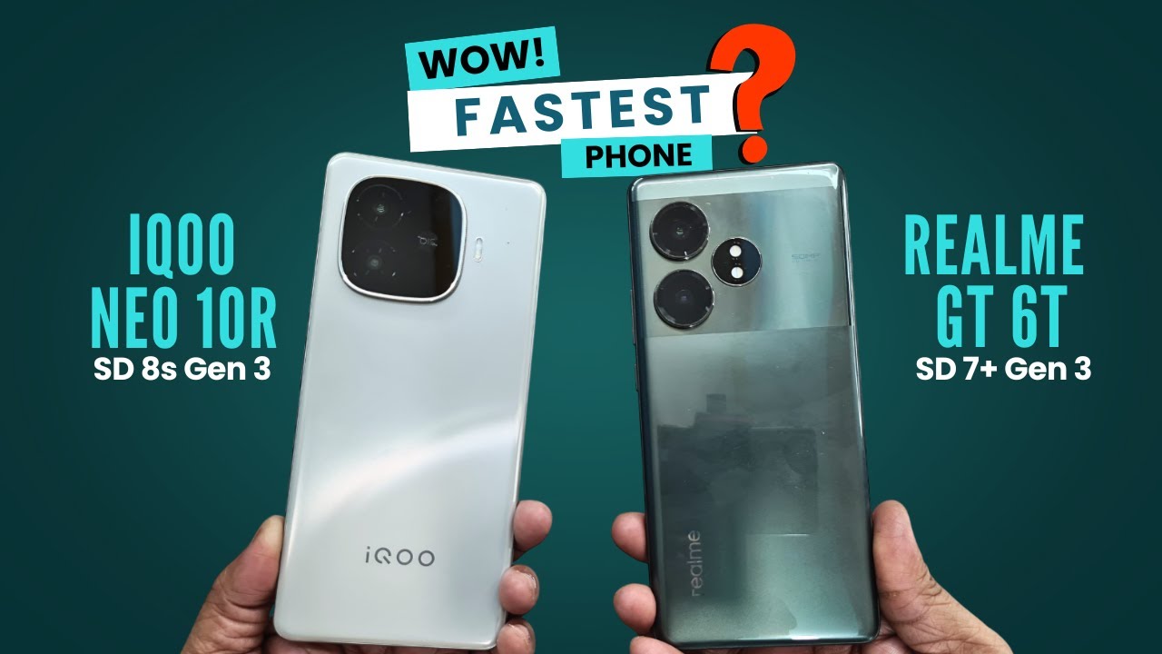 Under ₹25000 | iQOO Neo 10R vs Realme GT 6T Speed Test😲