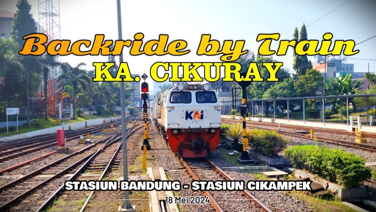 NAIK KERETA API CIKURAY❗️BACKRIDE BY TRAIN FULL BANDUNG TO CIKAMPEK