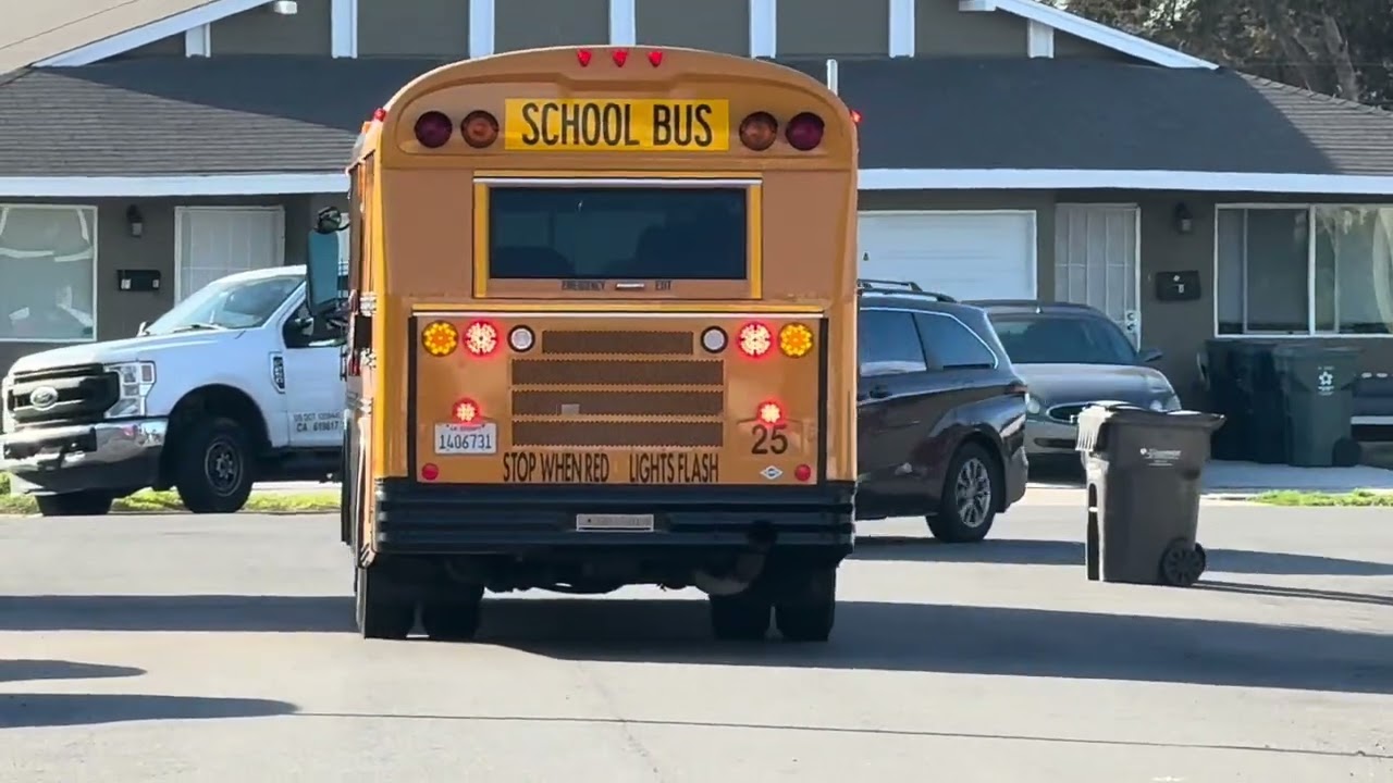 Bus 25, leaving from the houses irl.