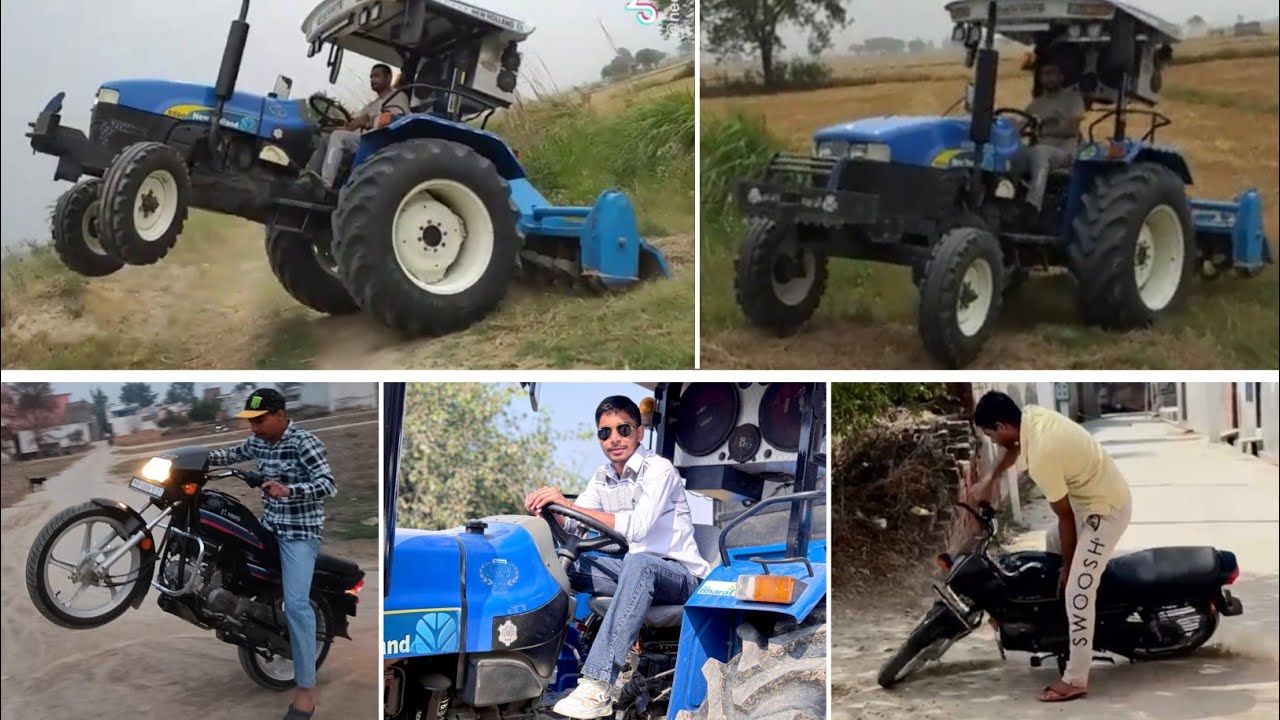 Bike और Tractor के साथ किए Stunt 🔥  Nikhil ror