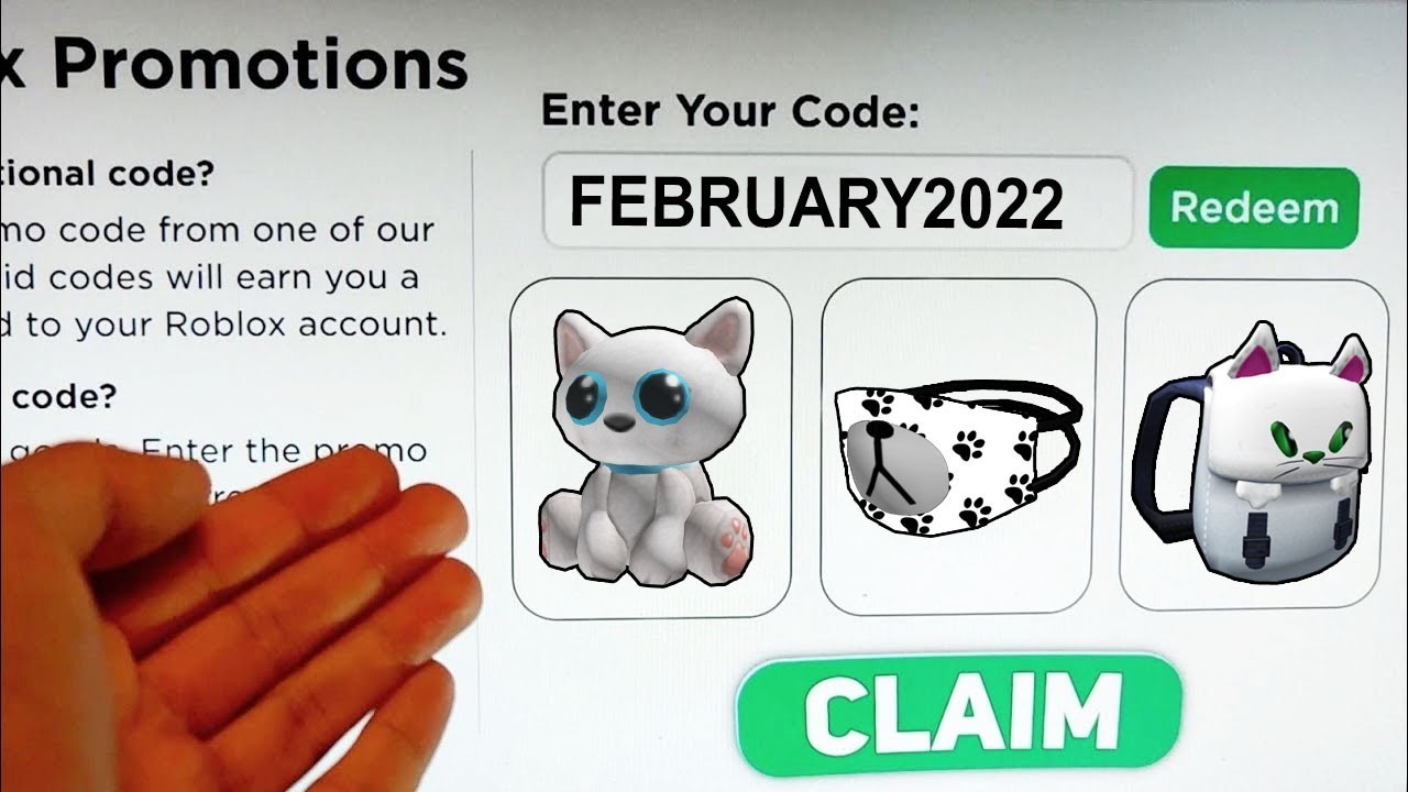 2022 *5 NEW* ROBLOX PROMO CODES All Free ROBUX Items in FEBRUARY + EVENT | All Free Items on Roblox