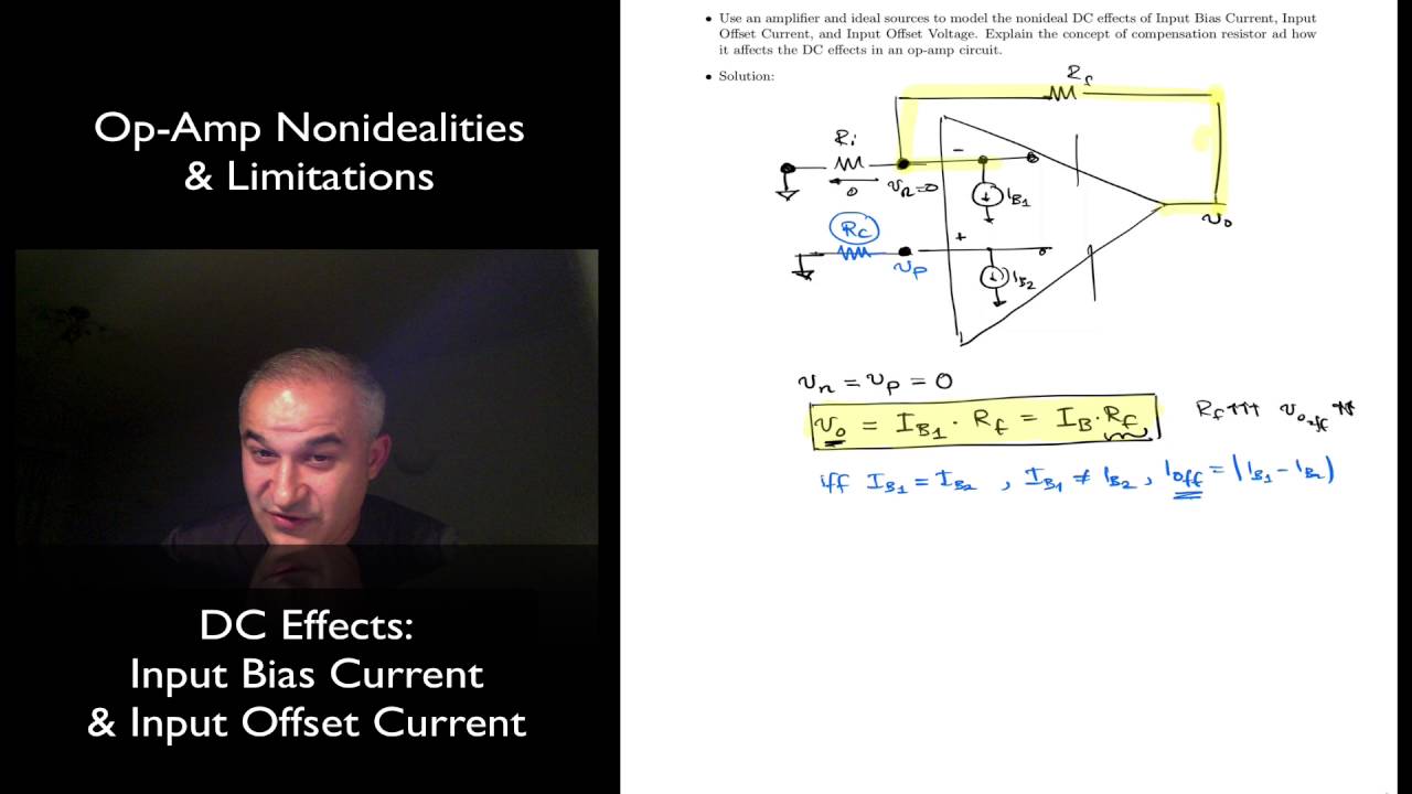 Op-Amp Limitations: Input Bias & Input Offset Currents