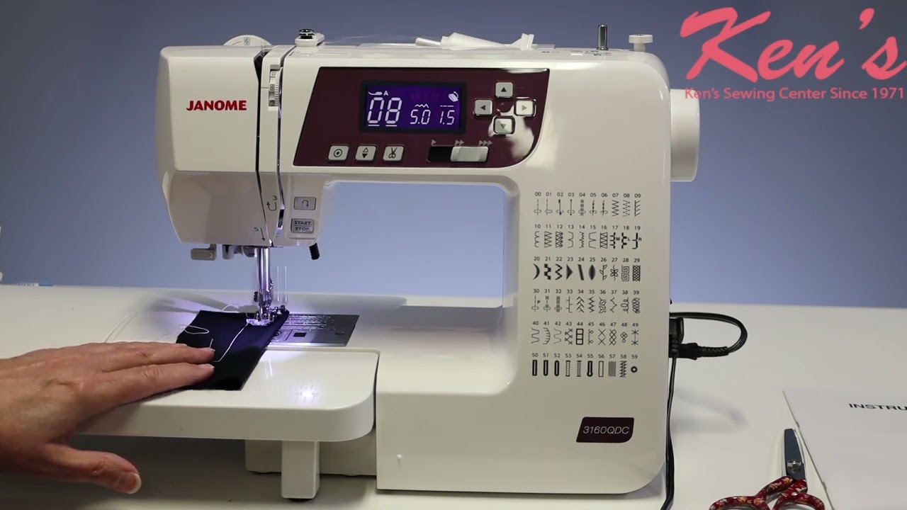 Janome 3160QDC G Sewing Machine Tutorial with Ken's Sewing Center in Muscle Shoals, AL