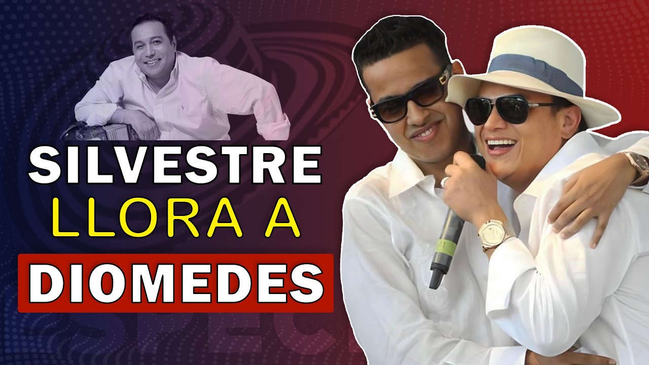 Silvestre Dangond llora a Diomedes Díaz en su funeral y le dedica 'Gaviota Herida'