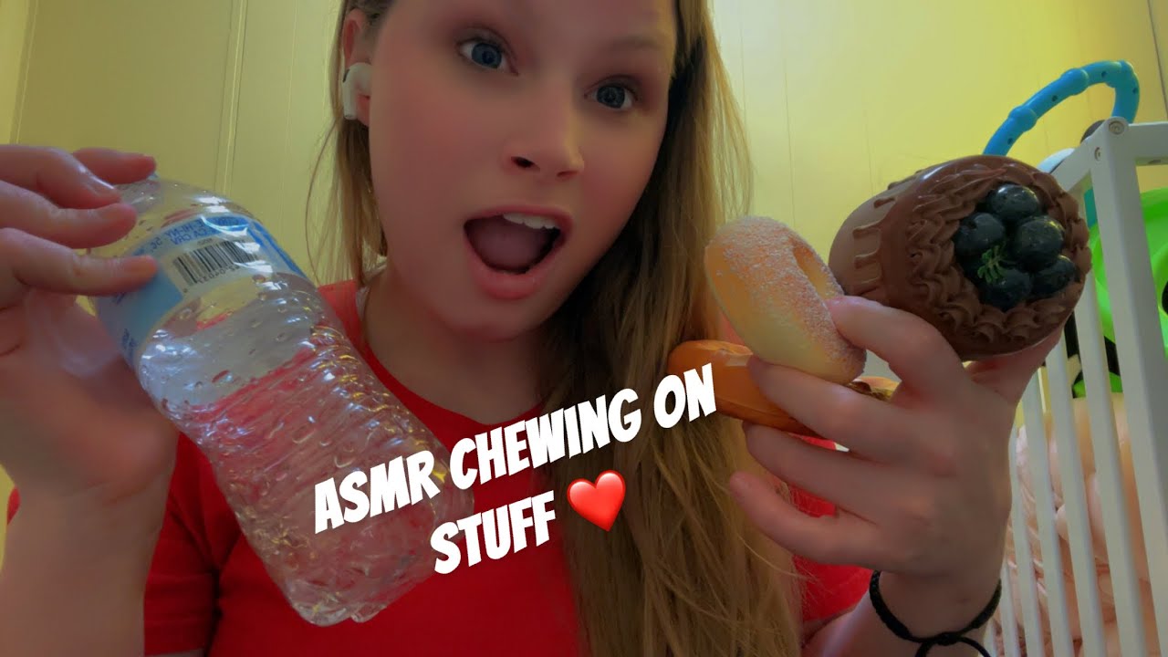 ASMR chewing on stuff