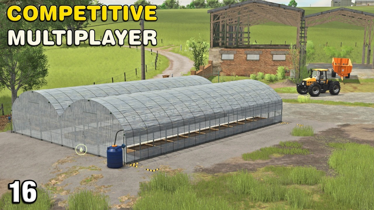 BUILDING A GREENHOUSE AT THE NEW YARD Competitive Multiplayer The Pichonni&egrave;re Valley FS25 Ep16