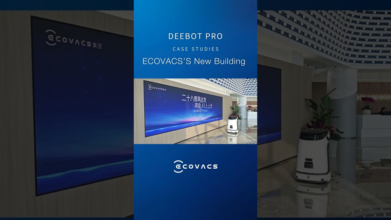 Who cleans a robot company? Robots, of course.✨#ecovacs #facilitymanagement #professionalcleaners