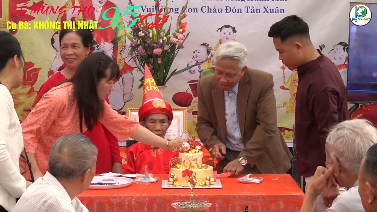 LỄ MỪNG THỌ. Cụ bà KHỔNG THỊ NHẶT 90 TUỔI