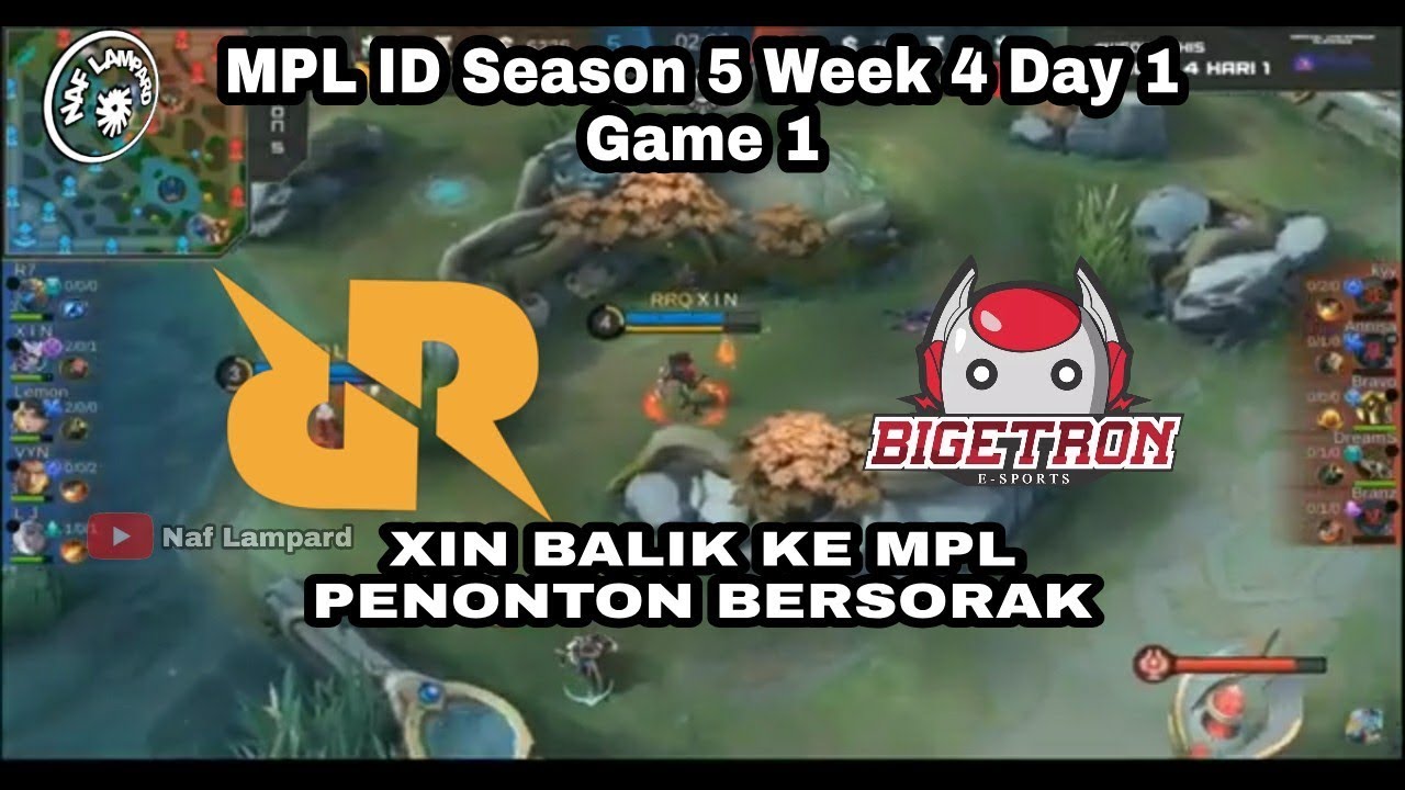 XIN BALIK KE MPL - RRQ Hoshi vs BIGETRON Alpha - MPL ID Season 5 Week 4 Day 1 Game 1