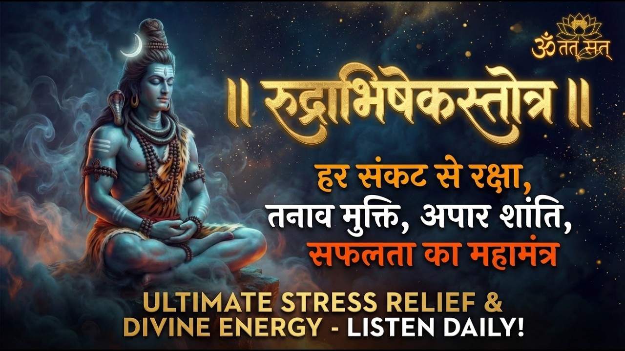 Rudrabhishek Mantra | A  Deep Stress Relief & Positive Energy | Ancient Vedic Chants of Shiva
