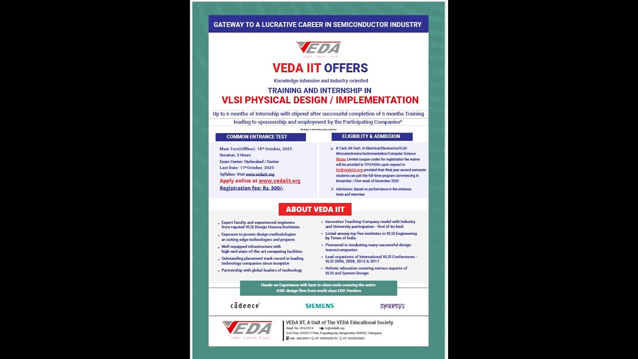 🔥 VEDA IIT Placement & Internship Opportunity | Apply Before 11th Oct 2025!