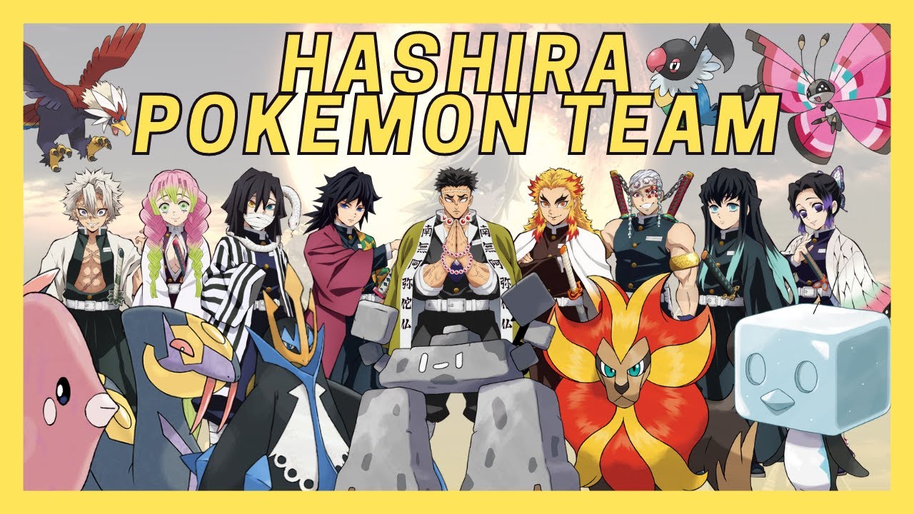 Demon Slayer Hashira Pokemon Team