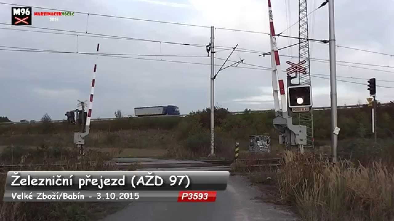 Železniční přejezd Babín/Velké Zboží [P3593] - 3.10.2015 / Czech railroad crossing