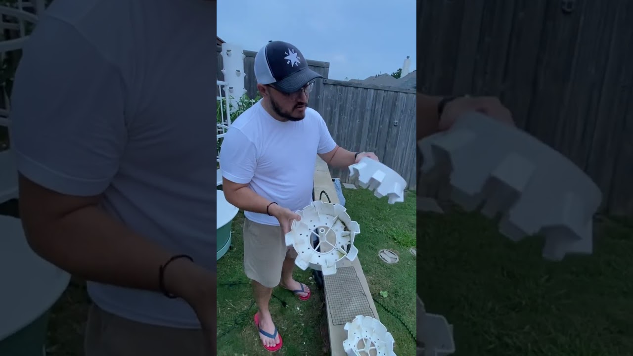 Collapsing the Tower Garden to Prep for Cleaning