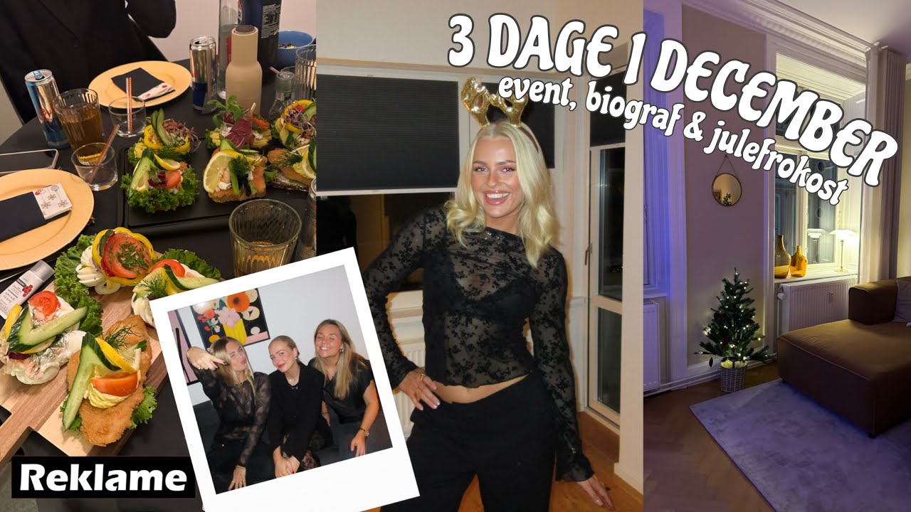 VLOG: MAC-event, biograf & julefrokost med gym-pigerne