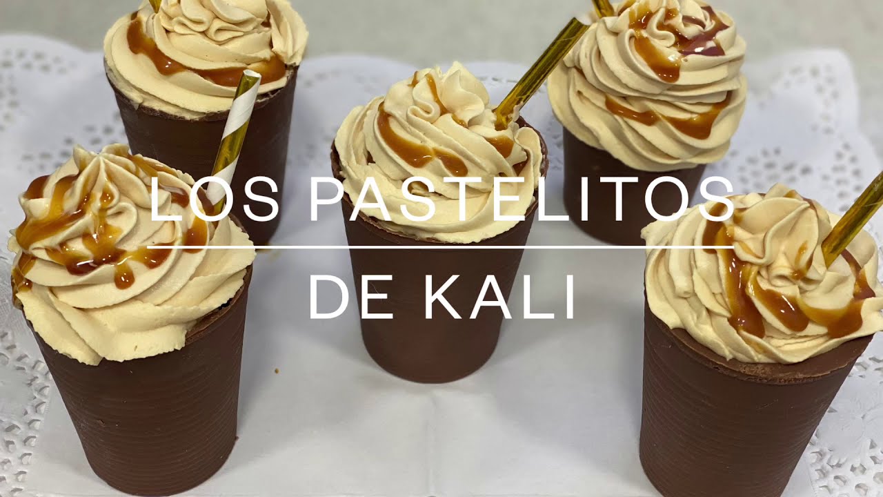 Como hacer vasitos de chocolate rellenos de ganache de Dulce de leche