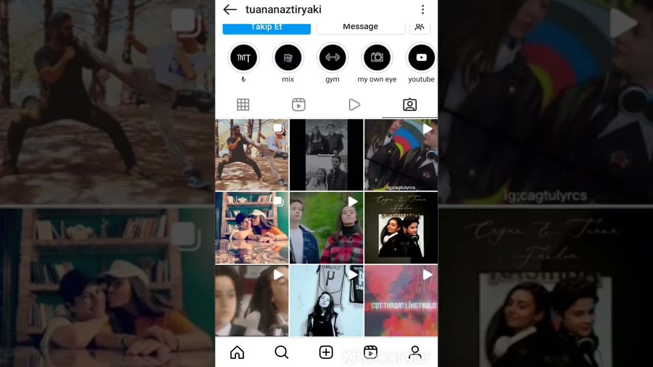 Tuana Naz Tiryaki'nin İnstagram hesabını inceleme