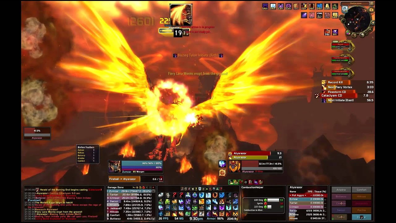 HEROIC Alysrazor (10-man) - Fire Mage Flying PoV - HD