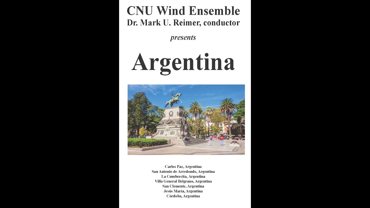 CNU Wind Ensemble in Villa Carlos Paz, Argentina, 7 March 2023