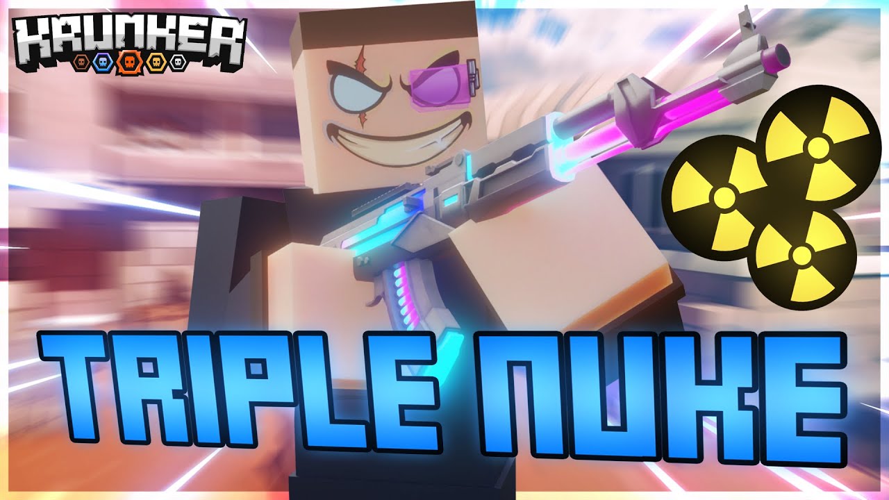 GETTING MY FIRST EVER TRIPLE NUKE LIVE ON STREAM | Krunker.io