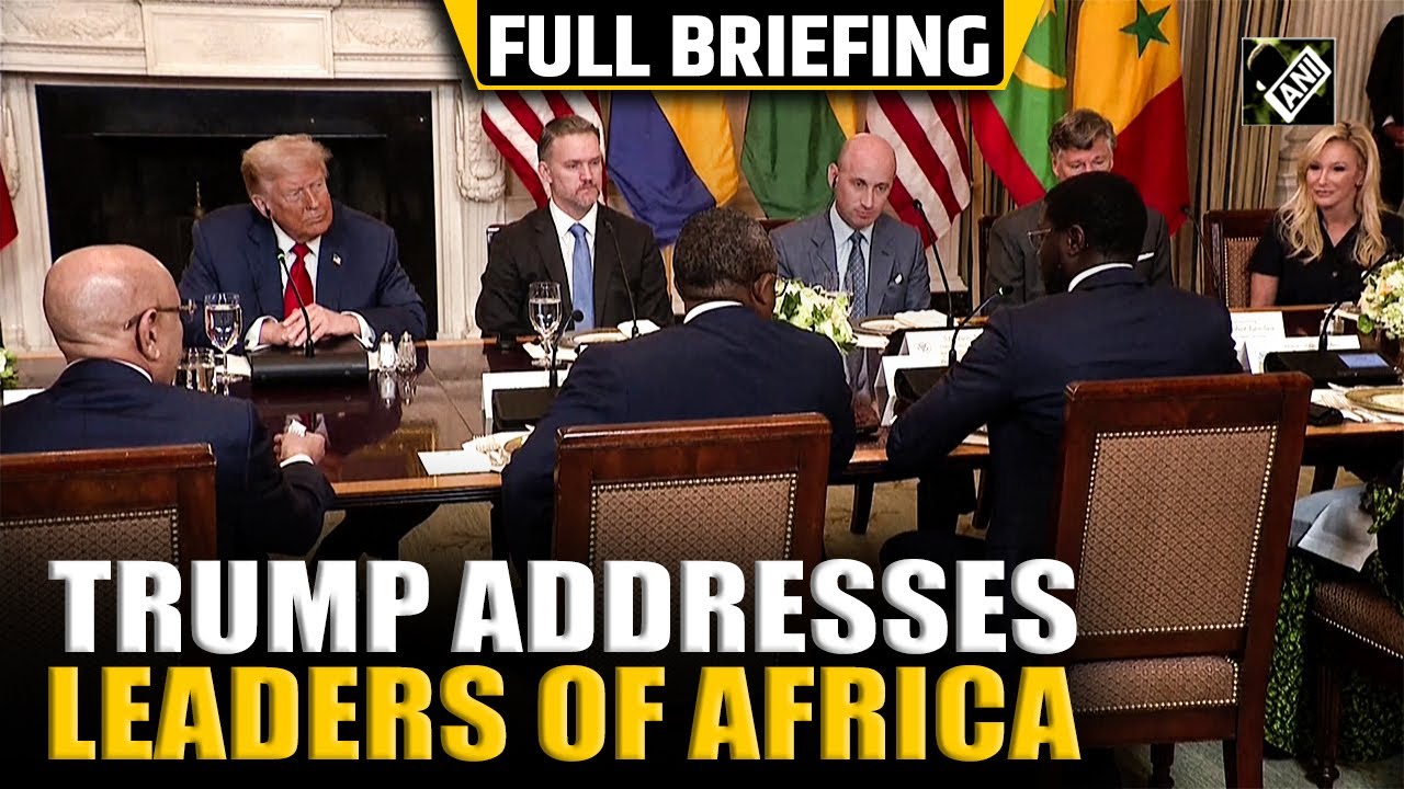 Trump addresses leaders of Gabon, Guinea-Bissau, Liberia, Mauritania, and Senegal in White House