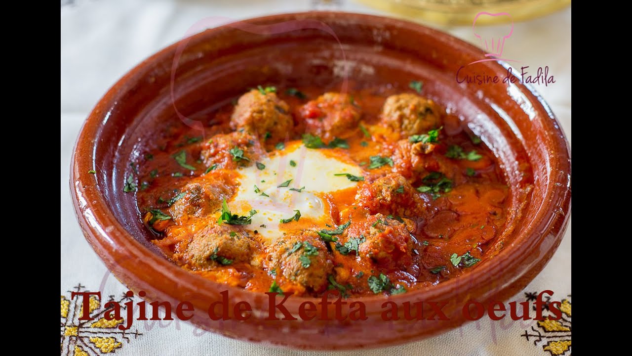 Tajine de kefta aux oeufs طاجين الكفتة بالطماطم والبيض