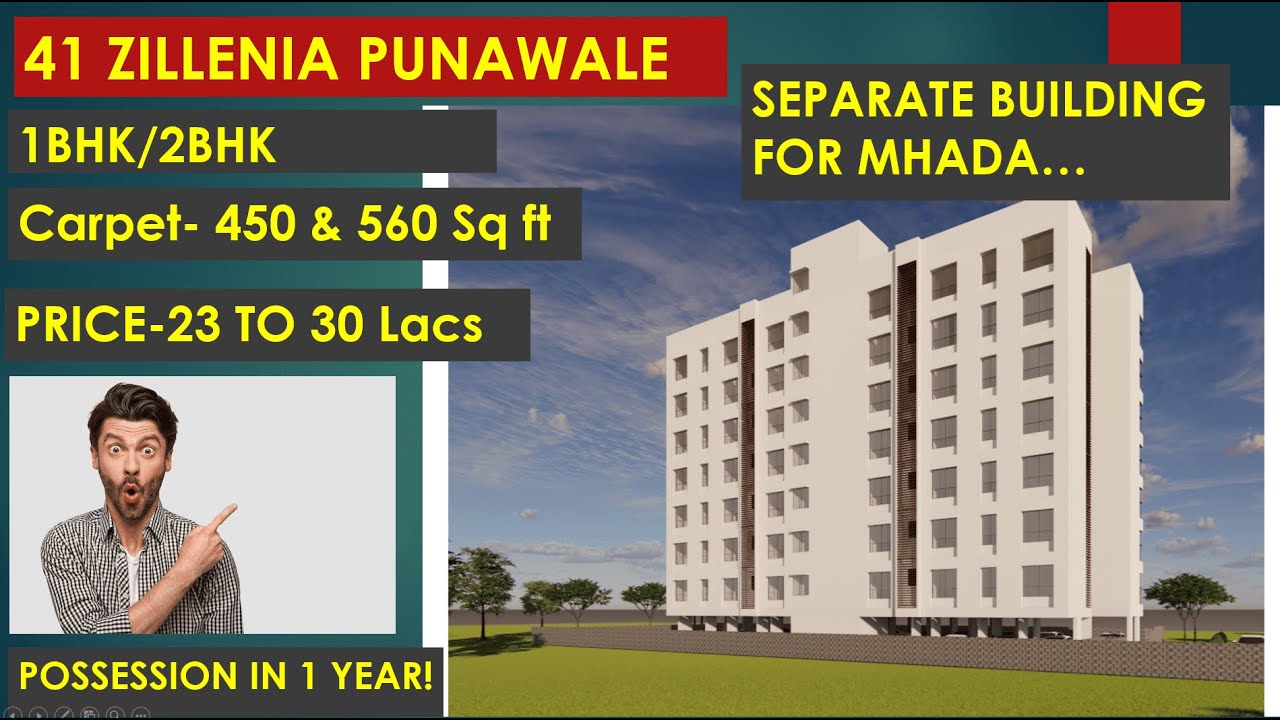 41 ZILLENIA 2BHK PUNAWALE Scheme 899 A/B Mhada Pune lottery 2025 | #mhadalottery #pune #punawale