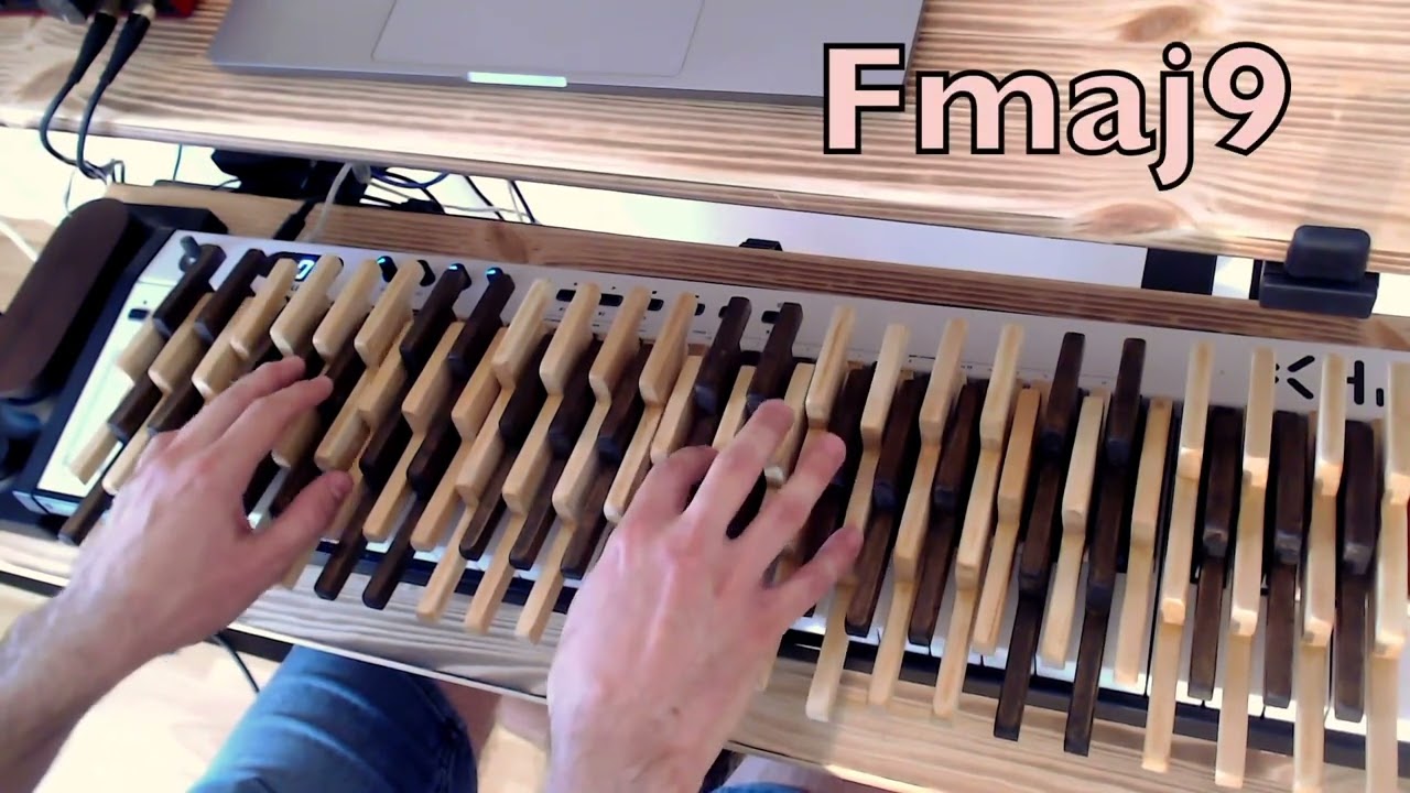 Chord shapes on the Janko piano