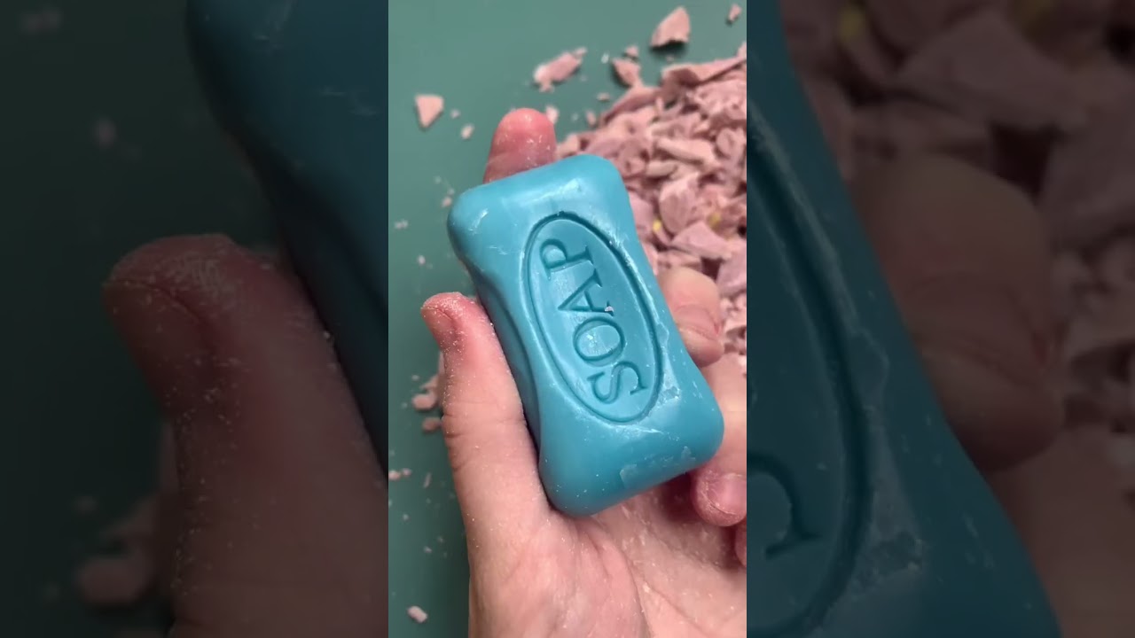Crunchy soap cutting 🧼 #drysoapcuttingasmr #soap_asmr #relaxingsounds #satisfying #asmr #rainbowsoap