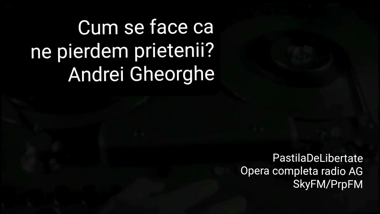Cum se face că ne pierdem prietenii?Andrei Gheorghe,Midnight Killer,1997