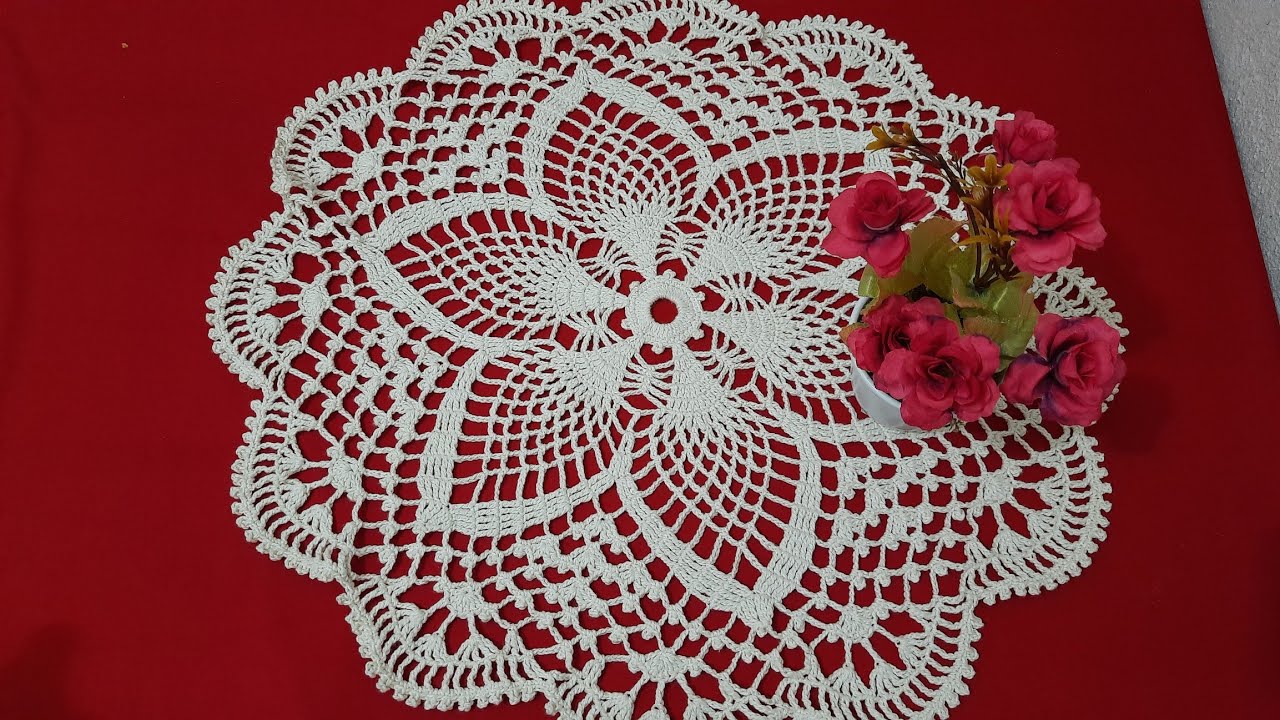 #20 CENTRO DE MESA DE CROCHÊ parte 1
