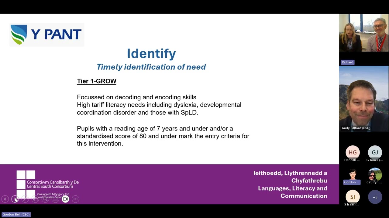 Y Pant Comprehensive Literacy Intervention Programme