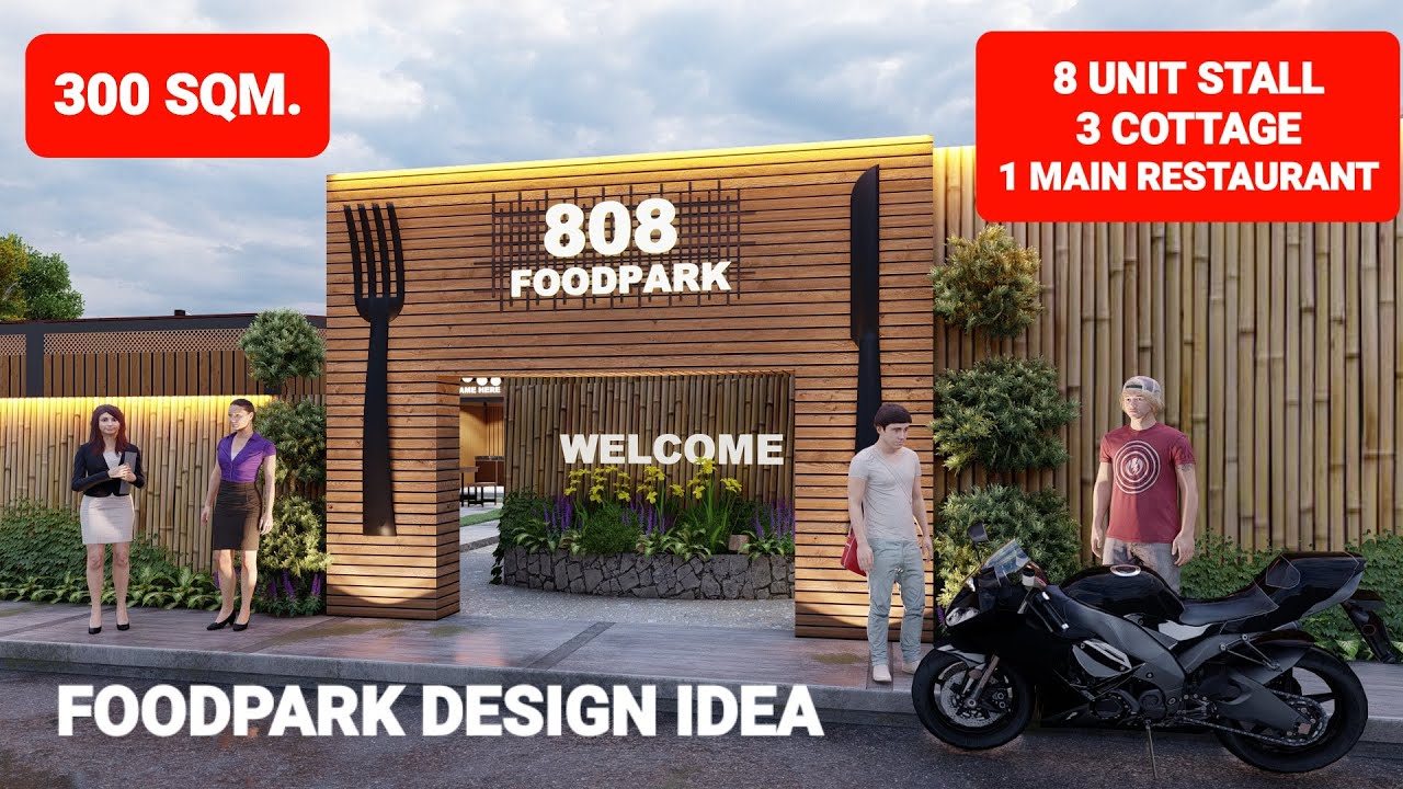 FOODPARK DESIGN IDEA | 300 SQM. | BY : junliray creations