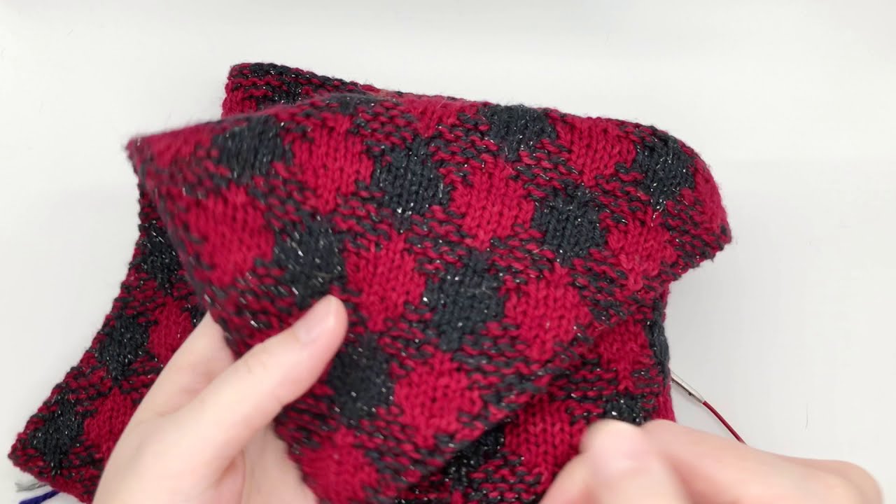 Combining Double Knitting and Double Stranded (Marled) Knitting