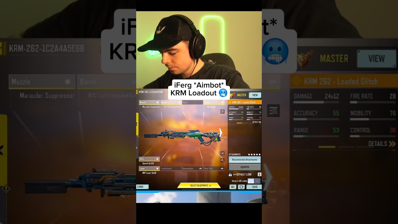 Aimbot Krm Loadout 💀 #codm #iferg #ferg #codmferg @iFerg
