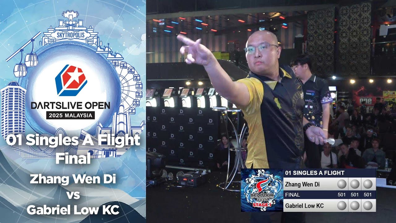 DARTSLIVE OPEN 2025 MALAYSIA - 01 Singles A Flight - Zhang Wen Di vs Gabriel Low KC