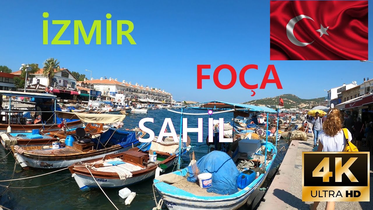 FO&Ccedil;A BEACH, IZMIR Turkey Walking 4K