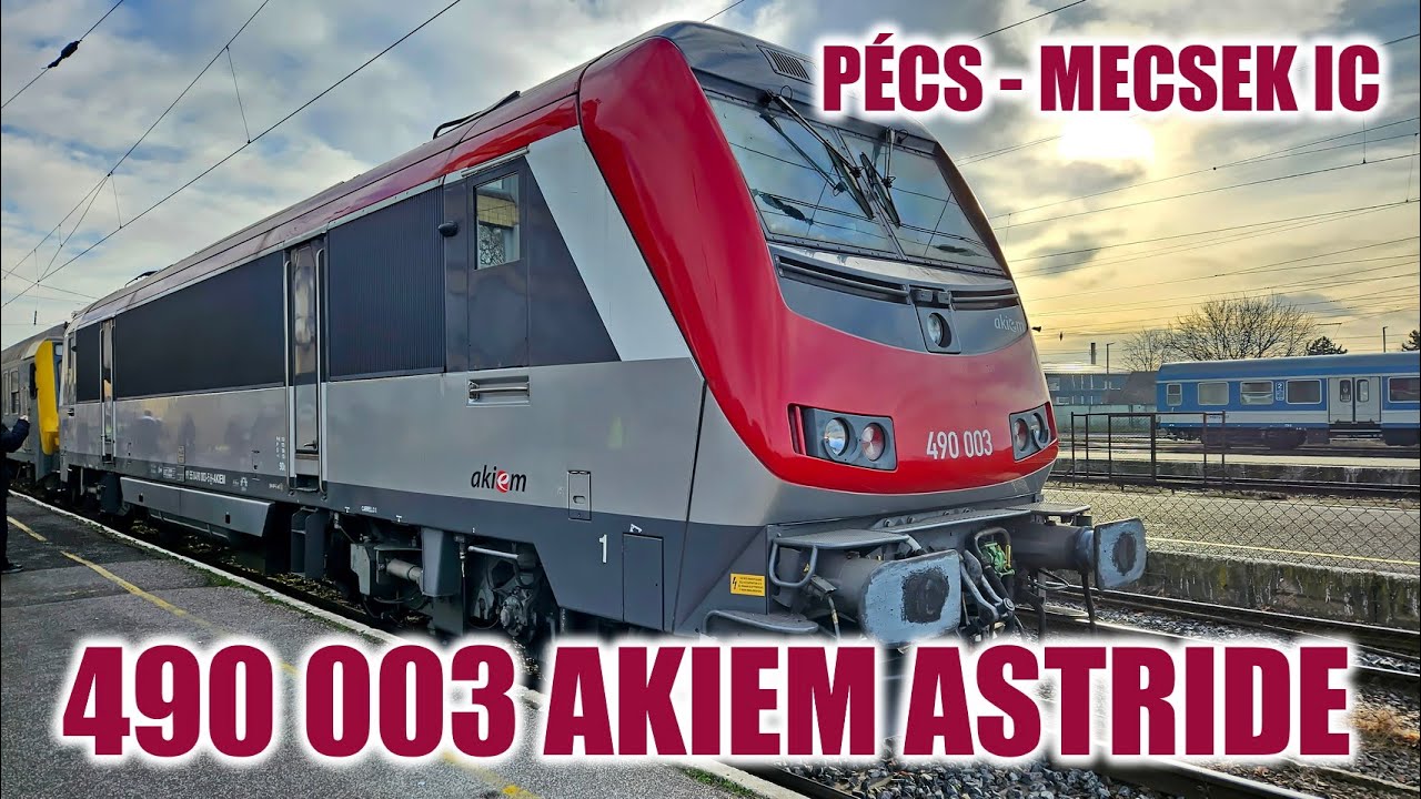 ALSTOM AKIEM ASTRIDE ELSŐ BEVETÉSEN PÉCSETT 2025.01.27-ÉN.