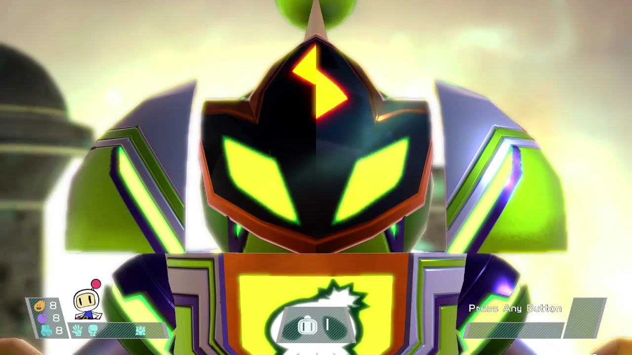 Super Bomberman R: Story Mode: Planet Scrapheap 9-10 (Plasma Bomber & Judge Gwinbee)