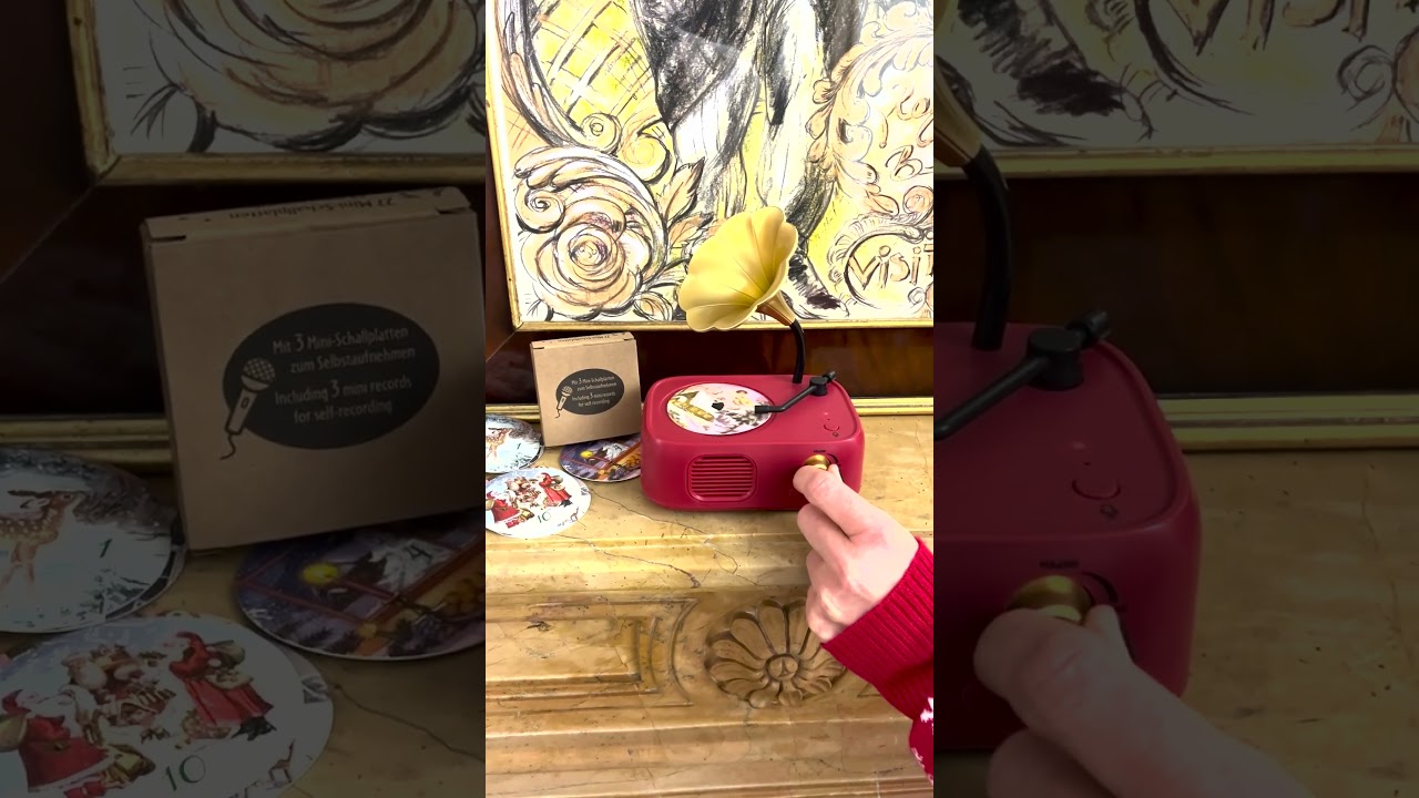 Retro Gramophone Musical Advent Calendar