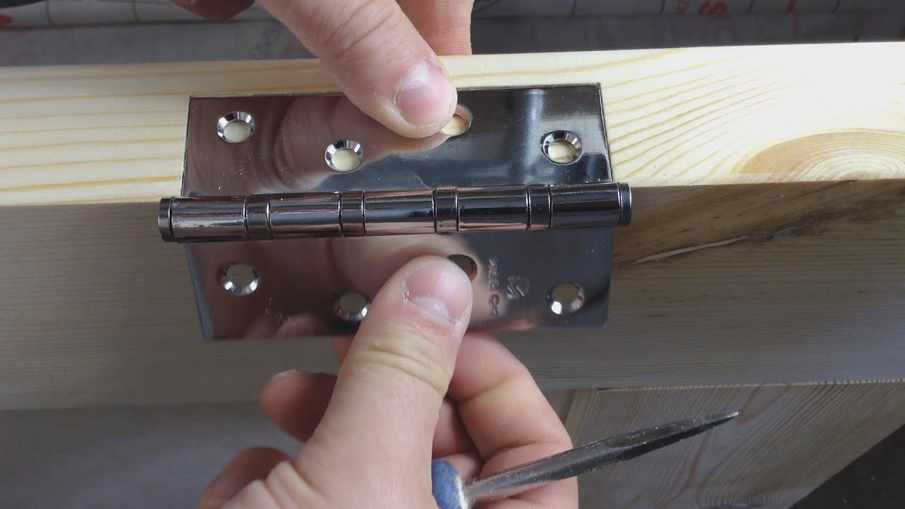 ✅ Врезка петель | Installation of hinges | Installation von scharnieren an der tür