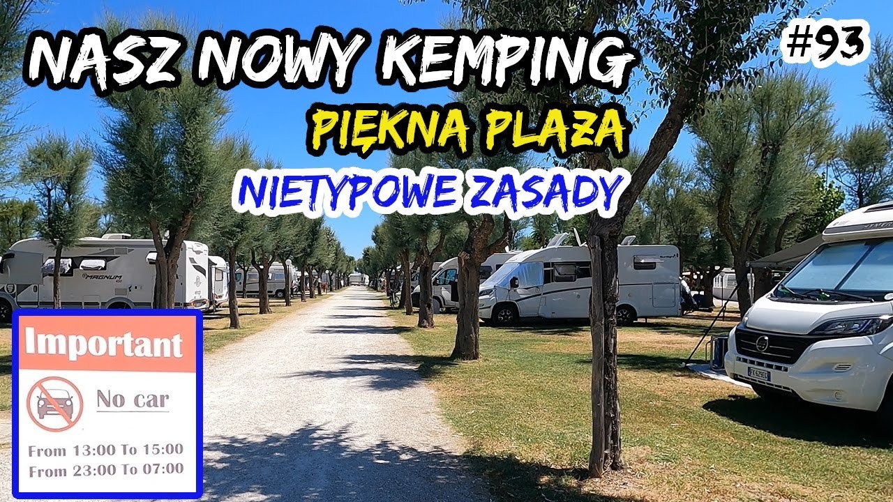 Camping Bellamare z ACSI nad samym morzem. Piękna plaża!!! Riwiera del Conero. Włochy 2022 (#93)