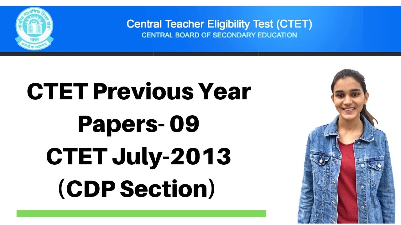 09 | CTET Previous Years Papers Series | CTET-2013 Solved - CDP(बाल विकास) | Live @ 9:00Pm