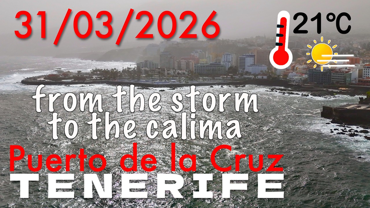Teneryfa &ndash; Puerto de la Cruz 31.03.2026 21&deg;C Calima