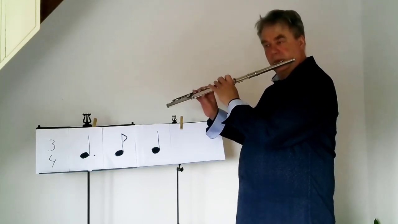 Dwarsfluitles voor beginners, les 5 (Christiaan de Jong)