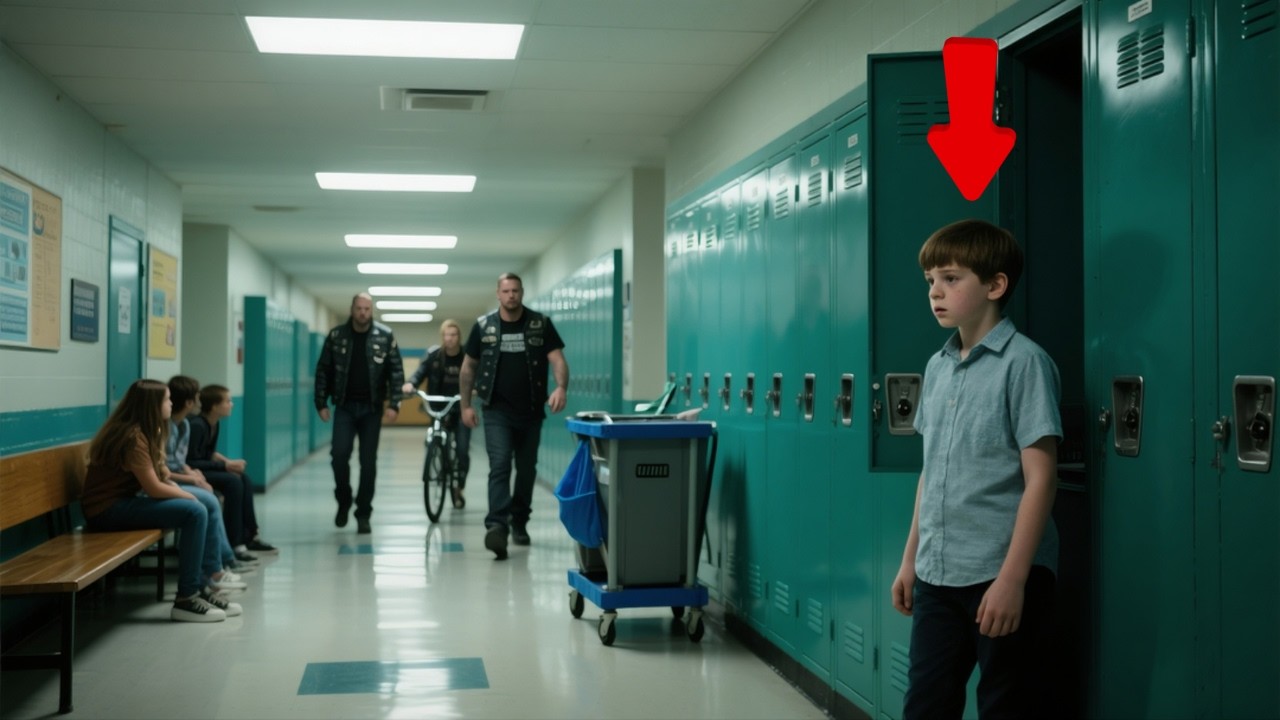 Janitor Heard a Boy Beg “Don’t Make Me Go Home” — Soon 65 Hells Angels Arrived