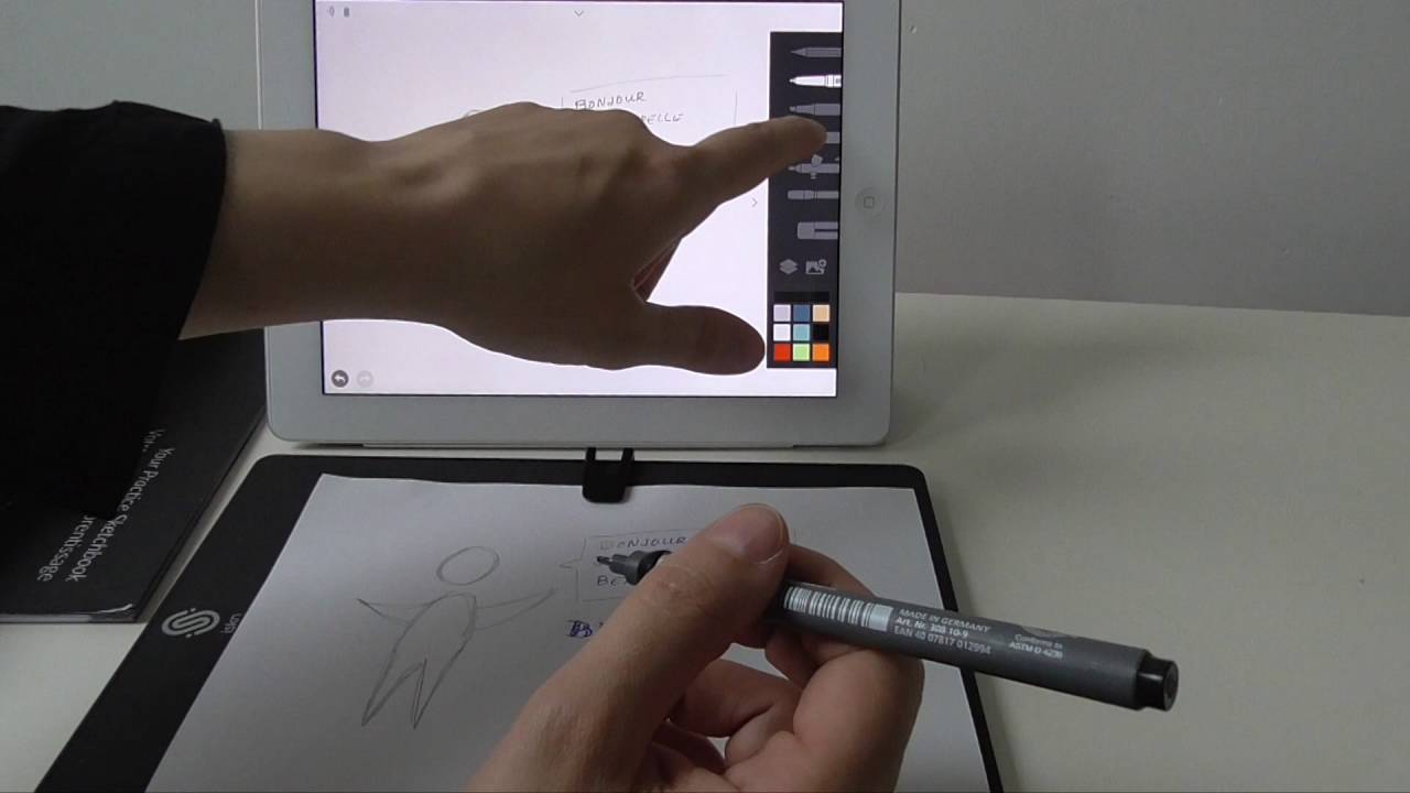 Démonstration de la Slate d'Iskn pour sketchnoter ou réaliser vos croquis