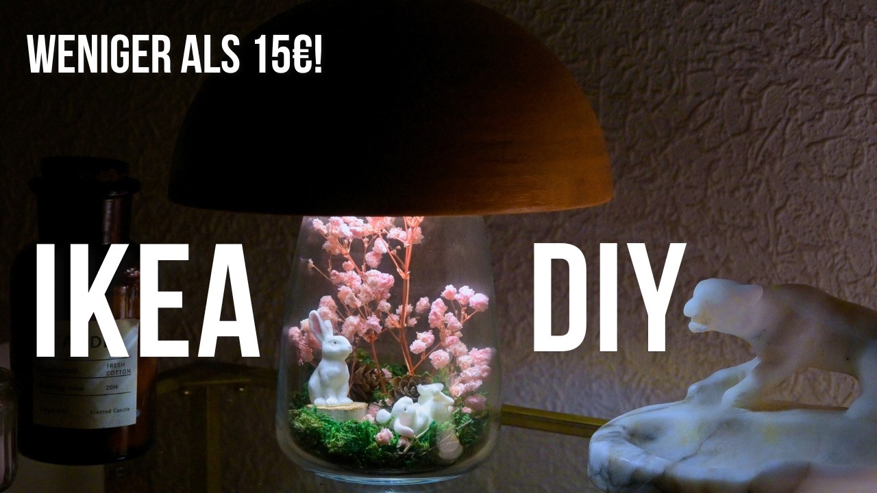 IKEA HACK f&uuml;r unter 15&euro; - DIY Pilz Lampe