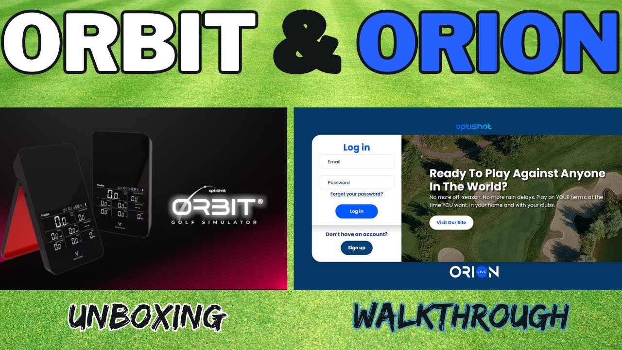 Optishot Orbit Unboxing and Orion live walkthrough